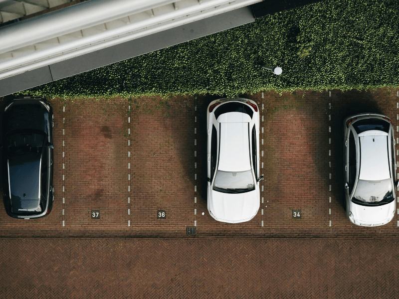 Parkplatz Vogelperspektive